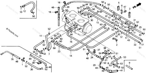 Honda Motorcycle Oem Parts Diagram For Tubing Partzilla