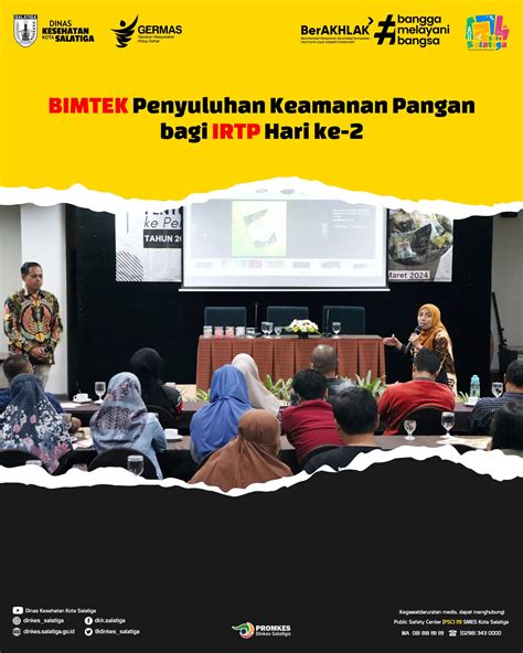 Bimtek Penyuluh Keamanan Pangan Bagi Irtp Hari Ke Dinas Kesehatan