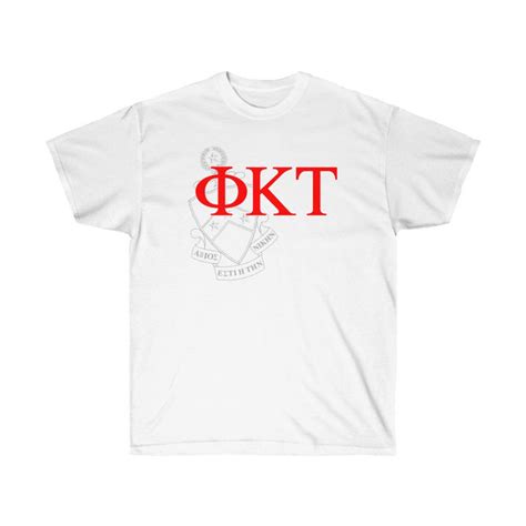 Phi Kappa Tau Greek Crest Cotton Tee Greek Gear