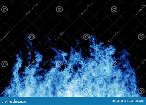 Detailed Blue Flames Stock Image Image Of Motion Burn 65558583