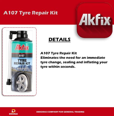 Dekoras Company A107 Tyre Repair Kit