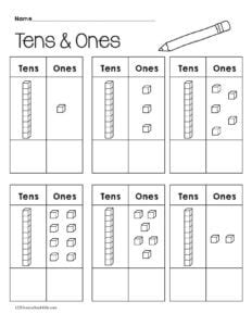 FREE Place Value Worksheets with Tens and Ones - Worksheets Library