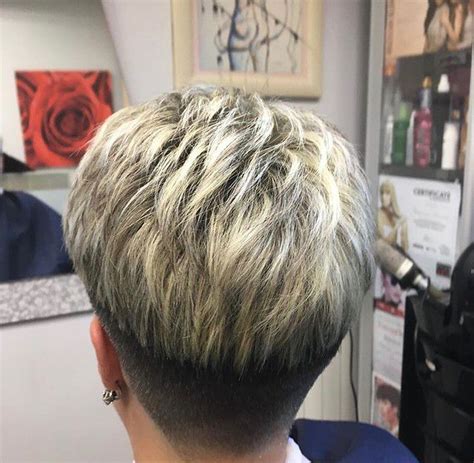 Pin By David Connelly On Bleach Blonde Hair W Dark Nape Short Hair