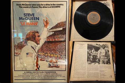 No Reserve Framed Original Steve McQueen Le Mans Movie Poster And Movie