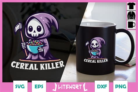 Cereal Cute Grim Reaper SVG Graphic By Litewort Creative Fabrica