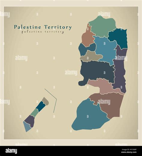 Palestine map hi-res stock photography and images - Alamy