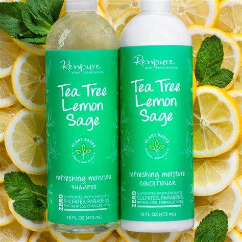 Tea Tree And Lemon Sage Refreshing Moisture Shampoo Renpure