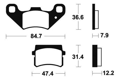 Plaquette De Frein Tecnium Pour Quad Pgo Bugrider Buggie Avg