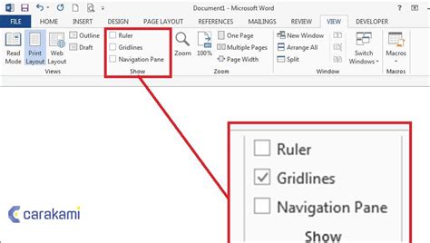 How To Display Gridlines On Microsoft Word Printable Templates