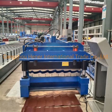 Colored Glazed Tile Roof Panels Making Roll Forming Machine China