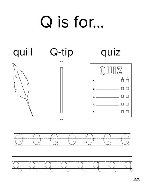 Letter Q Worksheets - 50 FREE Printables | Printabulls