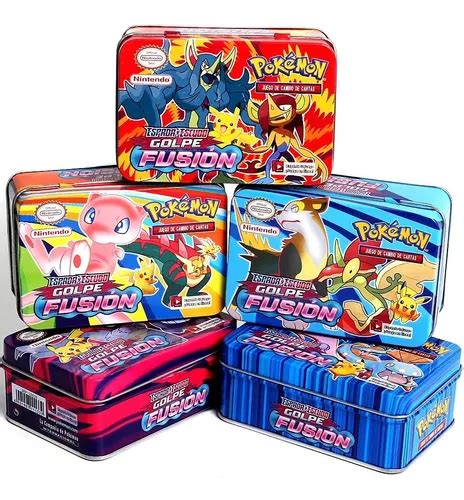 Pokemon Tcg Cartas De Pokemon Golpe Fusion Con Caja Metalica Cuotas