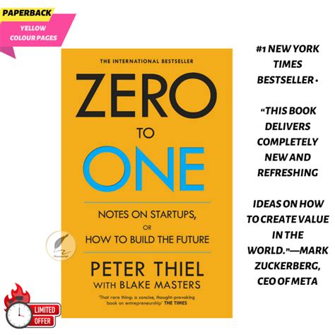 Zero To One Notes On Start Ups Or How To Build The Future By Peter