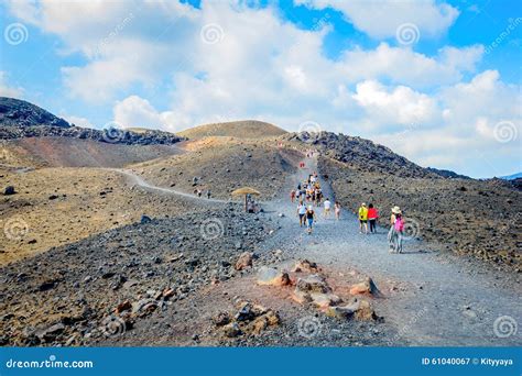 Tourists on hiking trip editorial photography. Image of tourist - 61040067