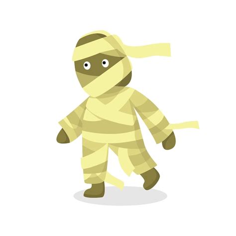 Premium Vector Halloween Mummy Character Design Illustration