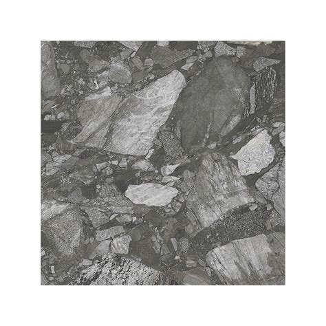 Stone River Zwart Matt 75X75 Cm Tegel Steeneffect