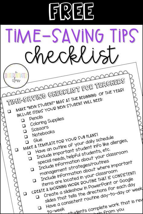 5 Time Saving Tips For Teachers A Differentiated Class