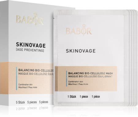 BABOR Skinovage Balancing Bio Cellulose Mask Sheet Mask Set Notino Co Uk