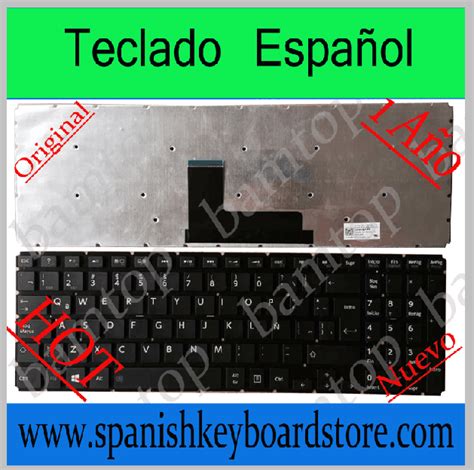 FOR TOSHIBA L50 B L55 B BLACK COLOR LATIN SPANISH KEYBOARD