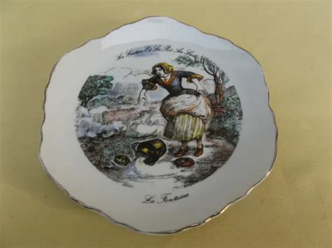 Assiette Decorative En Porcelaine Fable De La Fontaine La Laiti Re