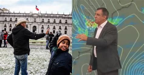 Lluvia y nieve en Santiago Meteorólogo Iván Torres impacta en el