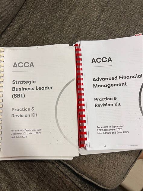 ACCA SBL AFM Practice Kit And Answers Hobbies Toys Books