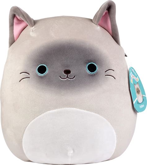 Squishmallow Peluche Chat Siamois De Cm Jouet En Peluche Mignon