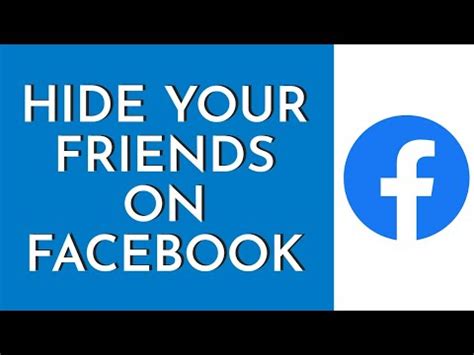 How To Hide Your Friends On Facebook Private Friend List On