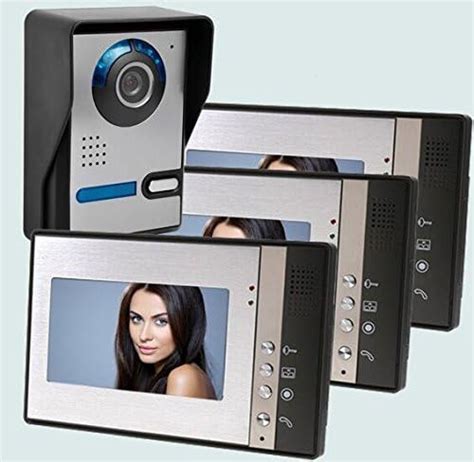 Yobangsecurity 7 Inch Wired Video Door Phone Doorbell Home Video Entry Intercom System Remote