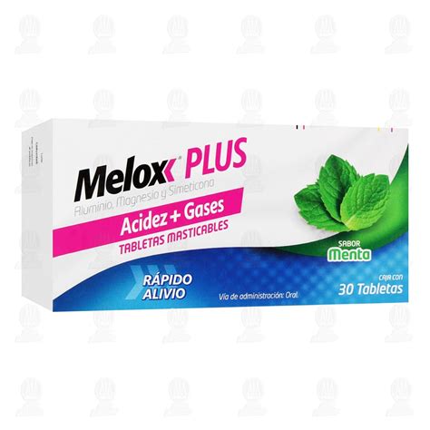 Melox Plus Sabor Menta 30 Tabletas