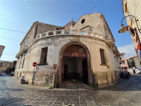 Procida Il Seicentesco Palazzo Scotti In Via Marcello Scotti Stock