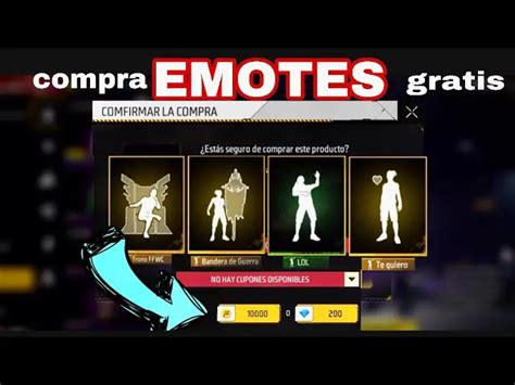 ᐅ Guía completa Cómo comprar emotes en Free Fire con oro en 2024