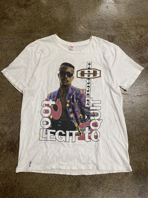MC Hammer Too Legit To Quit World Tour 1992 T-Shirt W… - Gem