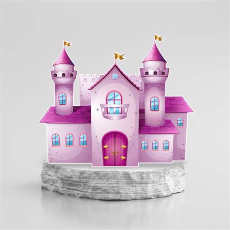 Princess Castle Character Prop Cutout Centerpiece Backdrop Standee