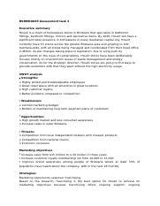 Bsbmkg Task Docx Bsbmkg Assessment Task Executive Summary