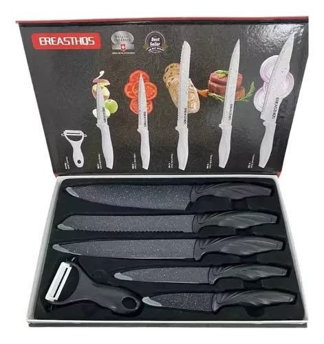 Juego X Cuchillos Profesionales Pelador Verduras Carnes Pan Cuotas