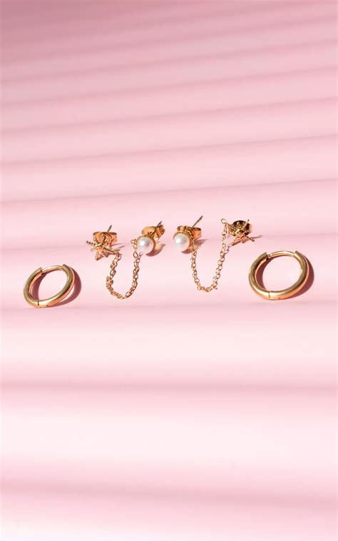 Ohrring Set Mit Kette Gold Guts Gusto GUTSGUSTO