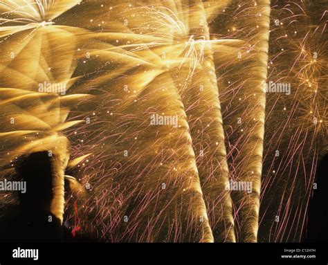 Fireworks on Guy Fawkes' Night in Southbank, London, UK Stock Photo - Alamy