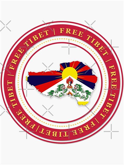 Free Tibet Tibet Map Tibet Flag Sticker For Sale By Sonpal609