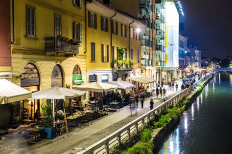 200+ Naviglio Grande At Night Milano Stock Photos, Pictures & Royalty