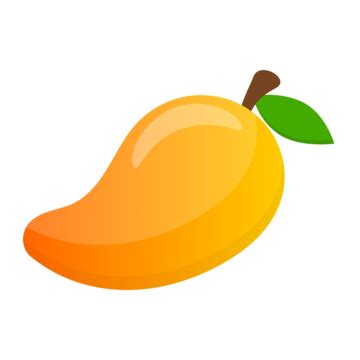 Fresh Mango Fruit Cartoon Sticker Image Vector, Fruit Clipart, Mango ...