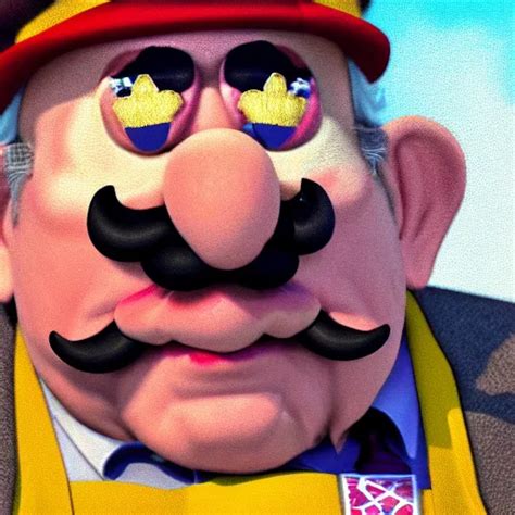 Gameplay Screenshot Of Bernie Sanders As Wario Stable Diffusion