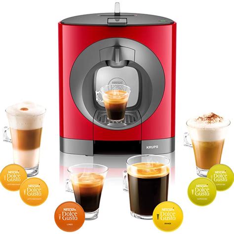 Espressor KRUPS Nescafe Dolce Gusto Oblo KP1105 0 8l 1500W Rosu