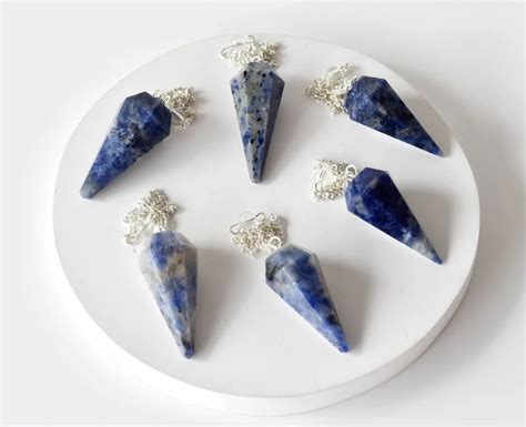 Sodalite Faceted Cone Pendulum Crystal Healing Gemstone At Rs 110