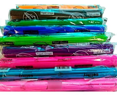 Papel Crepe Pliegos Paquete Crepe Colores Mercadolibre