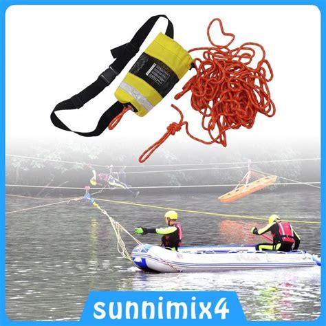 Throwable Rope Throw Bag Flotation Device M High Visibility