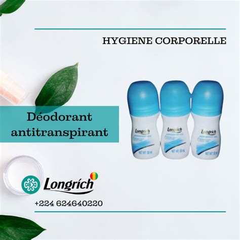 D Odorant Longrich Longrich Guin E Un Super Anti Transpirant