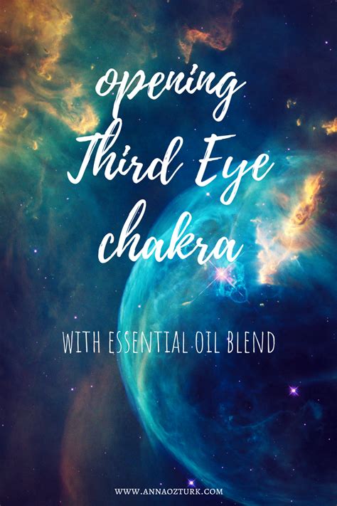 Opening Third Eye Or Ajna Chakra With Aromatherapy Blend Third Eye