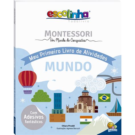 Montessori Meu Primeiro Livro De Atividades Mundo Nina Brinquedos