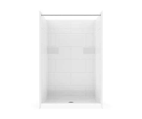 Xst Sh Ansi B Acrylx Alcove One Piece Shower With Center